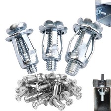 Button Rivet Locking Nuts Set,M4/M5/M6 Sizes, Carbon Steel picture