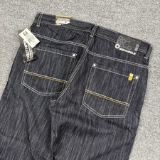 NWT Southpole Jeans Mens 38x30 Blue Deadstock Indigo Rinse Yellow Tab Grunge Y2K picture