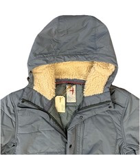 Relwen Channel Border (M108303) Insulated Hooded Jacket Sherpa Collar Large NWT picture
