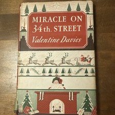 Miracle On 34th Street By Valentine Davies 1947 1st Ed HC DJ Christmas Classic picture