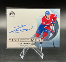 Upper Deck 2024-25 SP Authentic Sign of the Times Josh Anderson Auto SOTT-JA picture