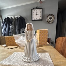 Enesco Growing Up Girls Blonde Bride Doll  Boxed picture