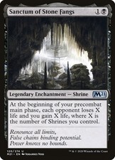 Sanctum of Stone Fangs x1 Core Set 2021 MTG Magic the Gathering Black Shrine  picture