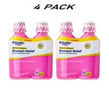 (4 PACK) Equate Upset Stomach Relief Bismuth Liquid, Regular Strength, 16 fl oz. picture