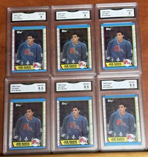 1989-90 Topps Joe Sakic #113 GRADED ROOKIE LOT - 6 Cards  All NM-MINT Or Better picture