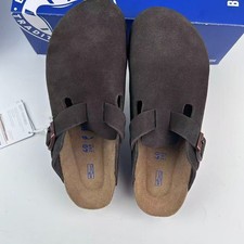 Birkenstock Boston Soft Footbed Suede Leather Unisex Sandals | All Colors picture