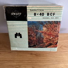 Vintage Swift Model 801 Saratoga 8x40 Binoculars - Fully Coated,  VG Condition picture