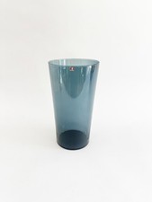 Iittala Finland, 1960's Timo Sarpaneva Smoky Blue Glass Vase, MCM picture