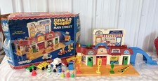 VTG Fisher-Price Little People Main Street w/ Accessories & Extra Figures OG BOX picture