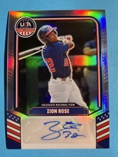 2026 Panini Stars & Stripes Prizm Zion Rose RC #/149 #CNT-ZR picture