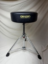 Dixon 8008 Double Braced Adjustable Drum Throne Stool Black Vinyl 18-25