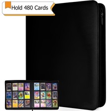480 Cards Pocket Trading Card Binder 12 Pocket Trading Card Album Folder Case US picture