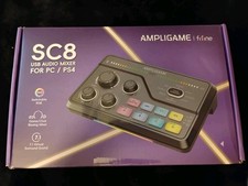 NEW FIFINE AmpliGame SC8 USB Audio Mixer RGB 7.1 for PC PS4 Streaming White picture