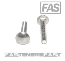 (25)1/4-20x1 1/2 Carriage Bolts Stainless Steel 18-8 (25 PCS) Fast  picture