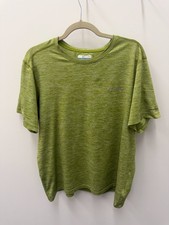 Columbia Men’s Large Green Omni-Wick Performance T-Shirt Hiking Outdoor picture