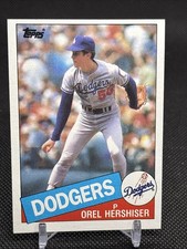 Orel Hershiser 1985 Topps Rookie RC #273 Los Angeles Dodgers picture