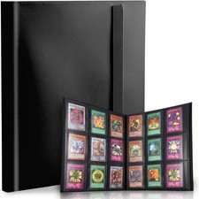 360 Card Pocket Binder with Elastic 9 Pocket Trading Cards Album Folder, Black picture