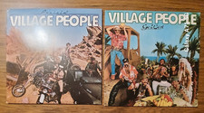 Village People🔥2X ALBUM BUNDLE 1)GO WEST 2)CRUISIN'/1970'S/w/Poster/EX/VG+ picture