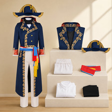 Men's Napoleon Military Costume Medieval Retro Festival Masquerade Suit Outfit picture