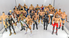 WWE AEW Action Figure Lot 38 Mattel Jazwares Elite Basic Wrestling Figures Loose picture