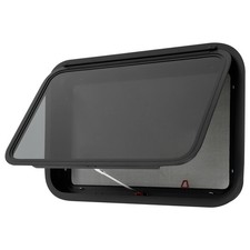 RV Emergency Exit Window 30x20 Tinted with Net Screen Trim Ring for 1.5 2 Wall picture