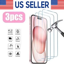 3X Tempered Glass Screen Protector For iPhone 18 17 16 15 14 Pro Max XS XR 8 7 6 picture