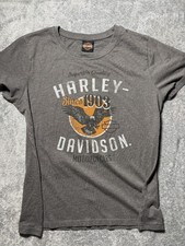 Harley Davidson Women's XL Gray Eagle Since 1903 Graphic T Shirt picture