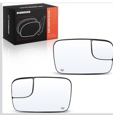 A-Premium Driver and Passenger Side Heated Power Mirror Glass for Dodge Ram picture