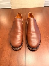 Viberg Brown Horween CXL Leather Slippers Size 9.5 Loafers 2010 Last Orig $495 picture