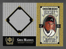 Greg Maddux HOF 1999 Upper Deck Century Legends Game Jersey Gray picture