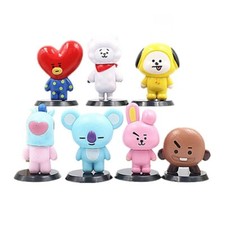 BT21  BTS Mascot Figure Set of 7 BTS PVC  PVC Cake Toppers Mini Figures picture