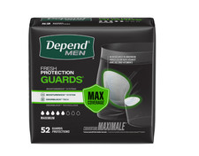 52 Count New Depend Guards Incontinence Pads for Men, Maximum Absorbency picture