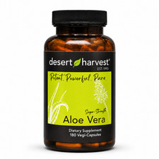 Desert Harvest Super Strength Aloe Vera 180 Capsules - IC Bladder Support picture