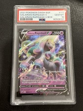 2021 POKEMON SWSH PROMO GALARIAN RAPIDASH V BOX #111 GALARIAN RAPIDASH V PSA 10 picture