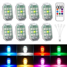 Wireless Rechargeable Strobe LED Lights with Remote Control, 8 Colors Waterproof picture