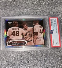 Topps 2012 Topps Chrome Mike Trout #144 Sepia Refractor /75 MLB Angels  picture