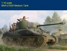 Trumpeter 61616 1/16 M4A1(76)W Medium Military Tank Highly-Detailed Model Kit picture