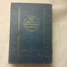 1956 edition of Webster's New Collegiate Dictionary second edition picture