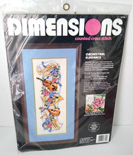Vintage 1993 Dimensions Cross Stitch Kit 3749 Orchestral Elegance New Sealed picture