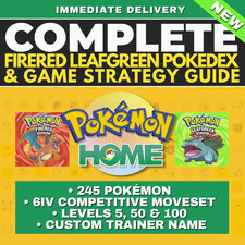 Pokémon FireRed LeafGreen Complete Shiny Living Dex HOME & Guide Pokedex Fire IV picture