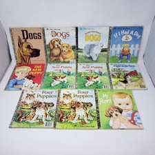 Vintage Little Golden Books Lot of 22 Dogs Puppies Sailor Dog picture