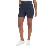NEW Nautica Jeans Womens Pull-On Shorts, Navy Blue, Size LARGE picture