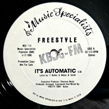 ELECTRO-FUNK - FREESTYLE - IT'S AUTOMATIC - MUSIC SPECIALISTS ORIGINAL PROMO picture