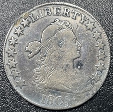 1805 Draped Bust Half Dollar 50c VF Very Fine Details picture