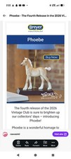 2026 Breyer Vintage Club Phoebe & Stablemate Model Flocked Lippizaner picture
