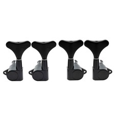 Musiclily Black 2R2L Sealed 4 String Bass Tuning Pegs Keys Machine Heads Set picture