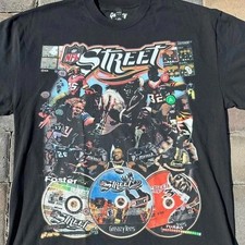 Vintage style NFL Street short sleeve black retro classic shirt S-5XL picture