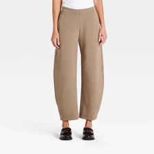 Women's High-Rise Ponte Barrel Pants - A New Day picture