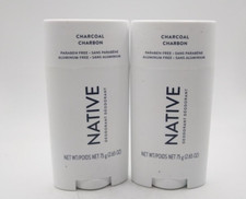 2 PACK Native Deodorant Charcoal Aluminum Free 2.65 oz each picture