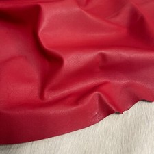 Avetco Premium Goat Skin Nappa Leather Smooth & Soft 2.5–3 oz Cherry Red 5-8 SF picture